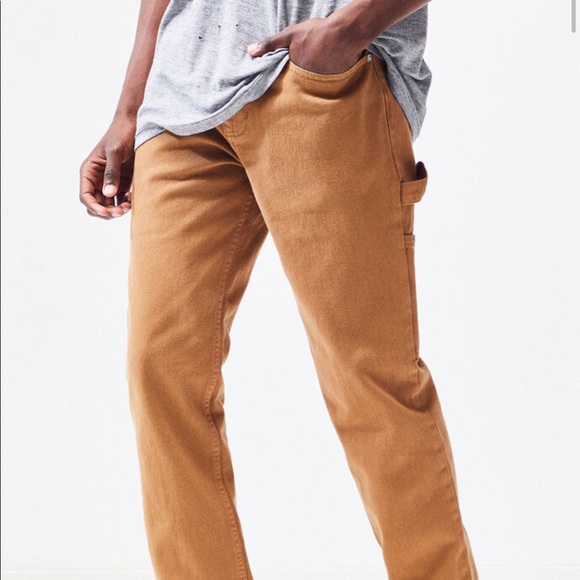 🔥PacSun Workwear Tan Slim Fit Carpenter Jeans NWT - Picture 4 of 10